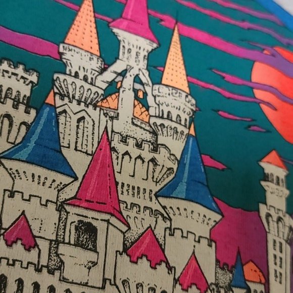 Vintage Excalibur Hotel Casino Las Vegas Graphic Premier Sportswear Gray T-Shirt - Picture 4 of 12